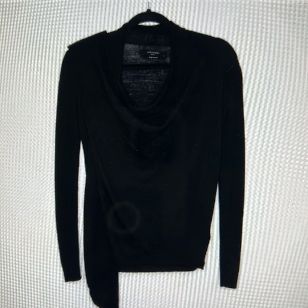 All Saints women’s Drina wool cardigan and black size 10